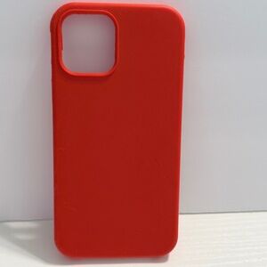 Red Silicone iPhone Case 💋 Soft Touch Microfiber Lined Protective Cover